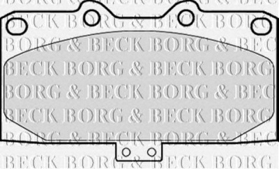 BORG & BECK bbp1832 -  Комплект тормозных колодок, дисковый тормоз